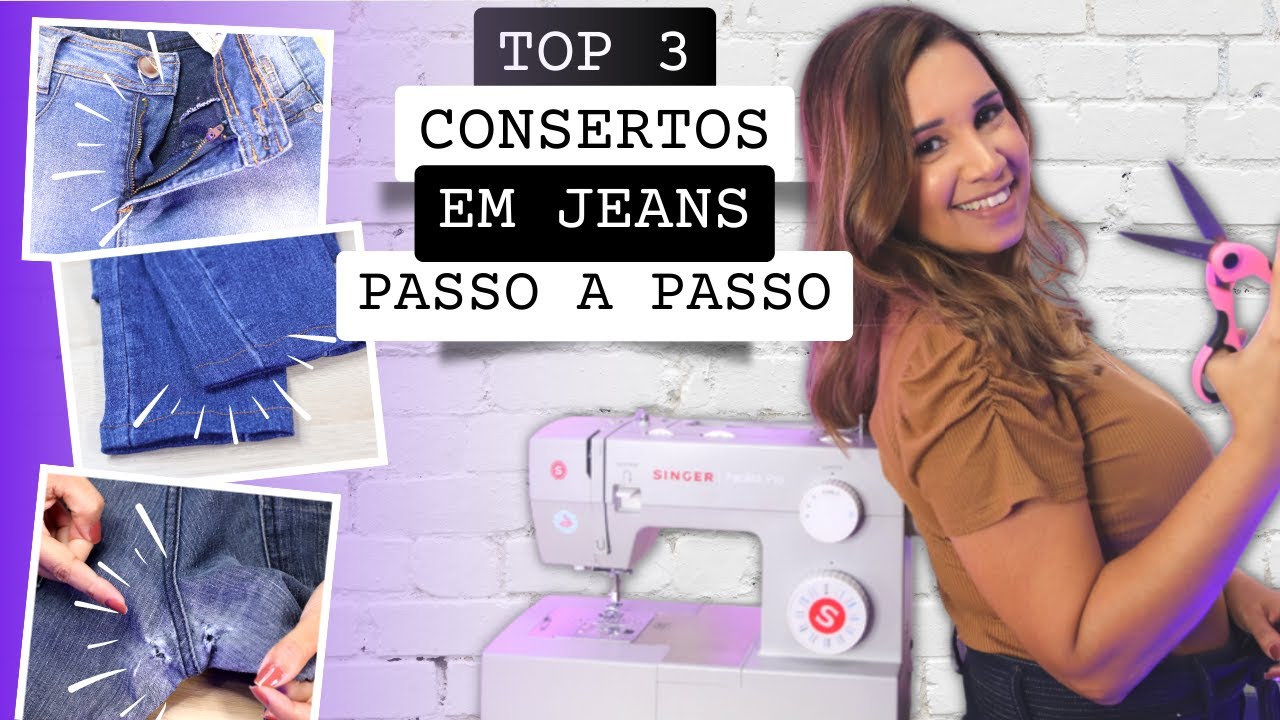 Como Fazer Estes Consertos De Roupas Jeans Bainha Cerzido Troca