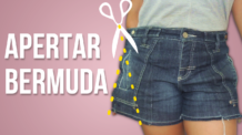 COMO APERTAR SHORT OU BERMUDA JEANS PELA LATERAL