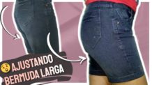 COMO AJUSTAR BERMUDA JEANS FEMININA / AJUSTE SIMPLES ENTRE PERNAS