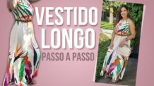 COMO FAZER VESTIDO LONGO COM CAVA AMERICANA – PASSO A PASSO COMPLETO – MODELAGEM, CORTE E COSTURA