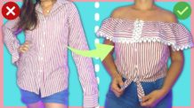 Como Transformar Blusa Social Masculina Em Feminina – Customização Camisa Social Passo a Passo