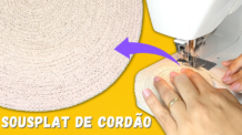 COMO FAZER SOUSPLAT COM CORDÃO DE ALGODÃO CRU – ARTESANATO MUITO LUCRATIVO