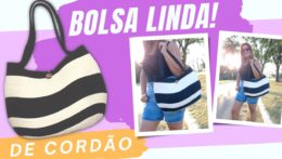 Como Fazer Bolsa De Cordão de Algodão / Bolsa de Cordão Passo a Passo Detalhado