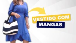 COMO FAZER VESTIDO FORRADO COM MANGA SEL MOLDE – PASSO A PASSO DETALHADO DE CORTE E COSTURA