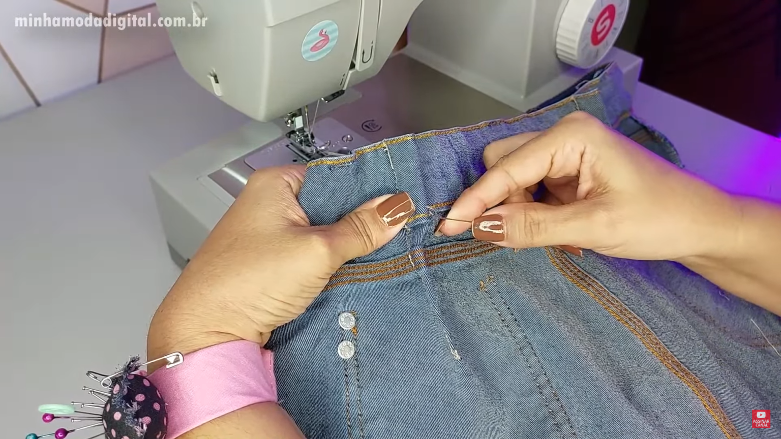 Como Alargar Calça Jeans ou Bermuda com Elástico na Cintura: Guia Passo ...