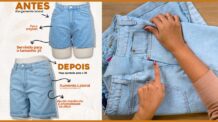 Como Alargar e Aumentar Comprimento de Calça / Bermuda / Saia Jeans – Passo a Passo