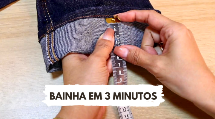 Como Fazer Uma Bainha / Barra de Calça Jeans Sem Cortar – Bainha Rápida Para Emergências!