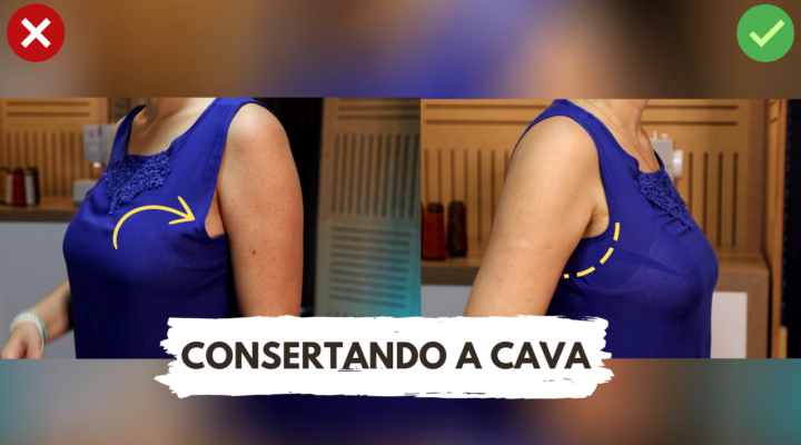 COMO CONSERTAR SOBRA DE CAVA DE BLUSA / CAVA LARGA